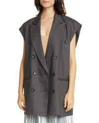 Tibi Wesson Oversize Double Breasted Vest