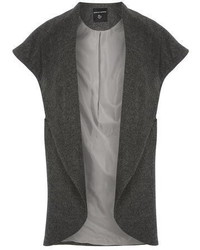 Grey Sleeveless Coat