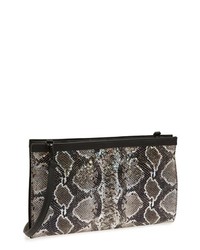French Connection Primrose Convertible Clutch Snake Metallic