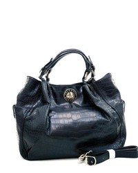 Anais Gvani Scrunched Croc Embossed Tote Bag