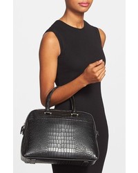 Milly Ginza Matte Croc Embossed Satchel