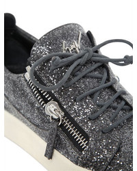 Giuseppe Zanotti Design 20mm Glittered Fabric Sneakers