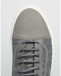 Vans Old Skool Tweed Sneakers In Gray Va2xs6jw5