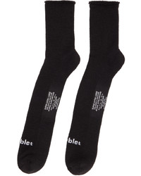 Doublet Black Big Feet Socks