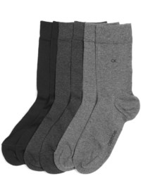 Calvin Klein Dressy Flat Ribbed 3 Pack Socks