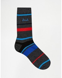 Pringle Edinburgh Stripe Socks In 3 Pack Gray