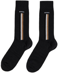 BOSS Four Pack Gray Black Socks