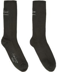 Yohji Yamamoto Grey Military Socks