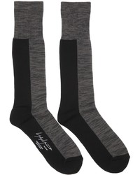 Yohji Yamamoto Grey Pile Long Socks