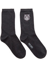 Kenzo Grey Tiger Socks
