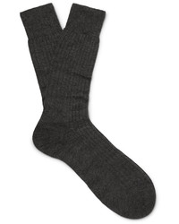 Pantherella Knightsbridge Ribbed Cashmere Socks