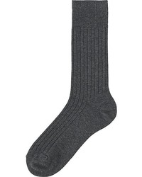 Uniqlo Supima Cotton Wide Rib Socks