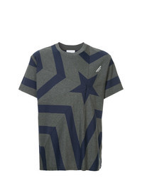 Charcoal Star Print Crew-neck T-shirt