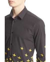 Versace Collection Trim Fit Star Print Shirt