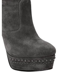 Le Silla 130mm Studded Stretch Suede Boots