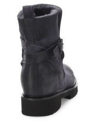 Vince Claudia Suede Shearling Booties