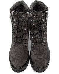Moncler Grey Viviane Boots
