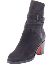 Christian Louboutin Kari Suede Red Sole Boot
