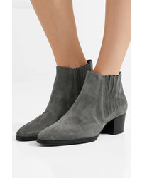 Tod's Suede Ankle Boots Anthracite