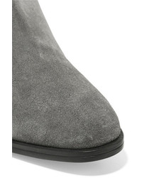 Tod's Suede Ankle Boots Anthracite