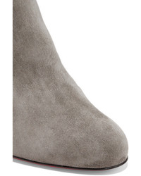 Christian Louboutin Top 70 Suede Ankle Boots Anthracite
