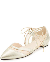 Andre Assous Maddie Pointed Toe Lace Up Ballerina Flat