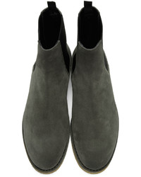 Saint Laurent Grey Suede Nevada Boots