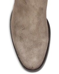 Bally Hopper Buckle Suede Boots