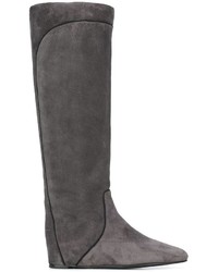 Lanvin Pull On Contrast Panel Boots