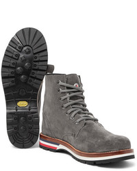 Moncler New Vancouver Shearling Lined Suede Boots