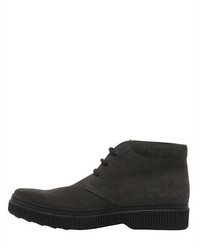 Tod's Suede Leather Lace Up Boots