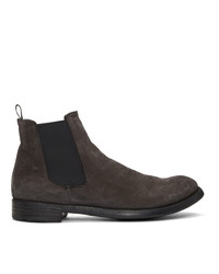 Officine Creative Grey Hive 007 Chelsea Boots