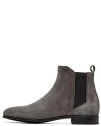 Pierre Hardy Grey Suede Drugstore Chelsea Boots