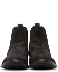 Officine Creative Grey Suede Hive 7 Chelsea Boots