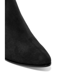 Saint Laurent Rock Suede Chelsea Boots Gray