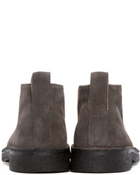 Paul Smith Ps By Grey Suede Sleater Desert Boots