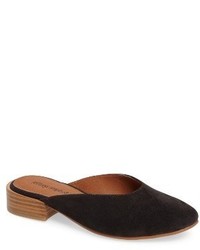 Charcoal Suede Flat Sandals