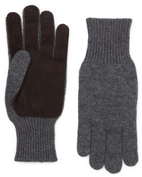 Brunello Cucinelli Suede Panelled Cashmere Gloves