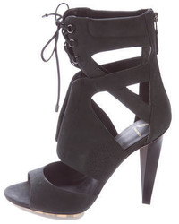 Brian Atwood B Leather Cage Sandals