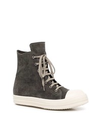 Rick Owens Lace Up High Top Sneakers
