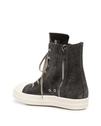 Rick Owens Lace Up High Top Sneakers