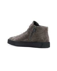 Santoni Laced Up High Top Sneakers
