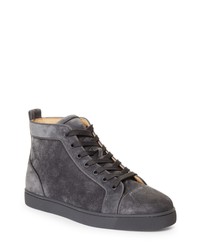 Christian Louboutin Louis Orlato High Top Sneaker In Smoky At Nordstrom