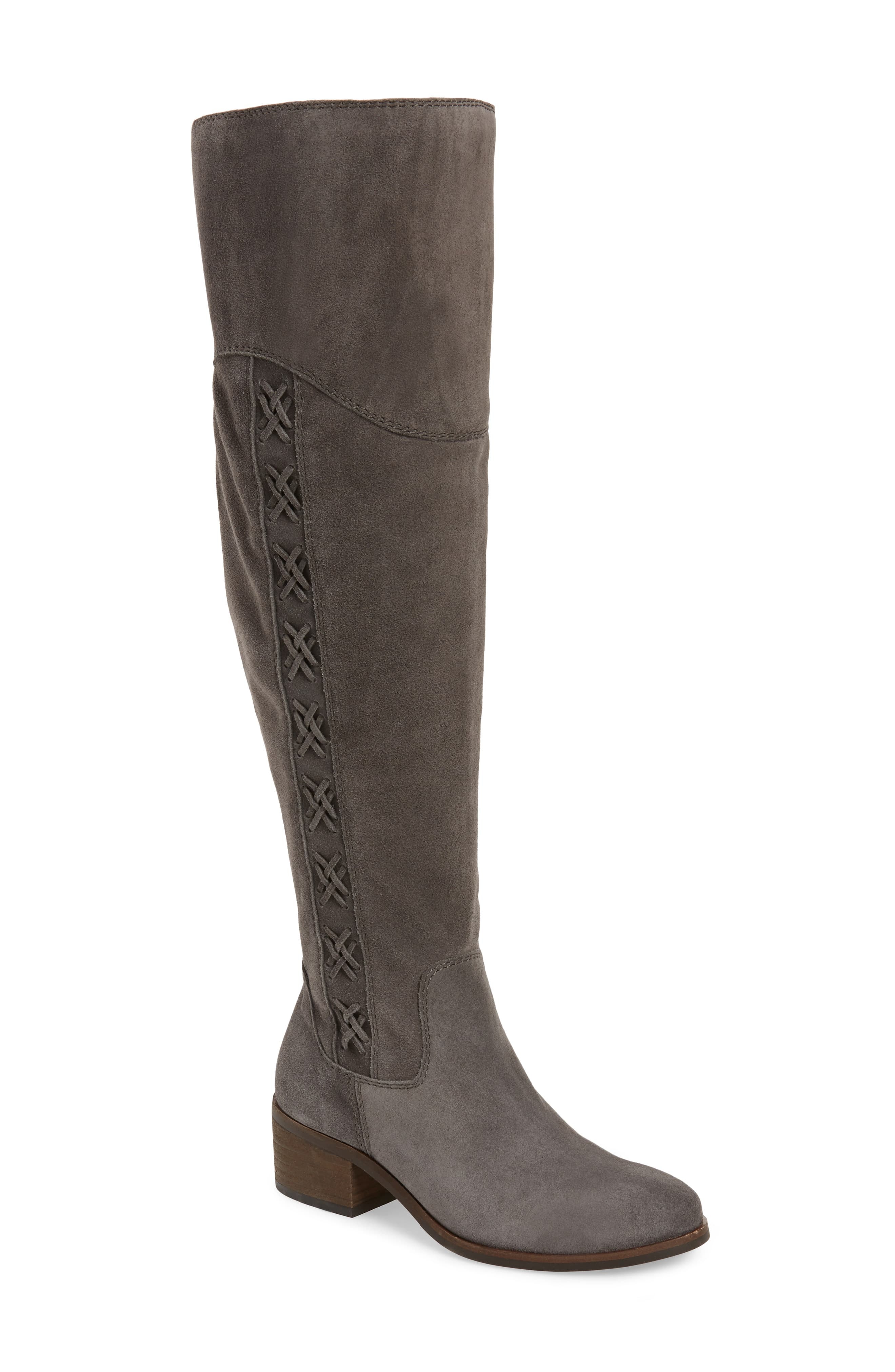 vince camuto suede knee high boots