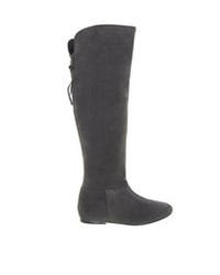 Miss KG Blossom Gray Suede Knee High Boots
