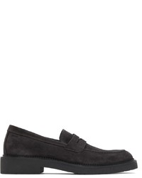 Hugo Gray Suede Loafers