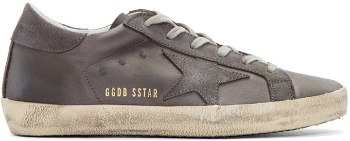 golden goose grey suede sneakers