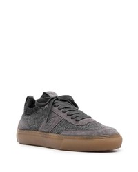 Tod's Suede Panelled Low Top Sneakers