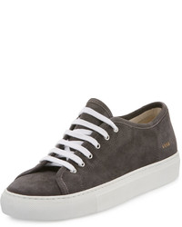 Common Projects Tournat Suede Low Top Sneaker Dark Gray