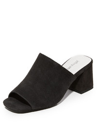 Charcoal Suede Mules